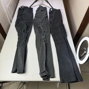 X3 PacSun Men Skinny Stretch Jeans black Sz 28 & 29